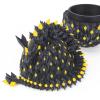 critigulf Glow-in-The-Dark 3D Printed Dragon Egg 11.5 inch Extra Nightlight Toy with Rainbow Aqua Lava and Golden. (Gold) view 1