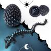 critigulf Glow-in-The-Dark 3D Printed Dragon Egg 11.5 inch Extra Nightlight Toy with Rainbow Aqua Lava and Golden. (Gold) view 3