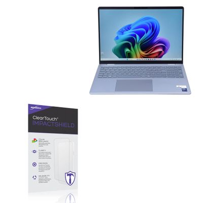BoxWave Screen Protector Compatible with Dell 16 Plus Laptop Model: DB16250 (16 in) - ClearTouch ImpactShield (2-Pack), Impenetrable Screen Protector Flexible Film