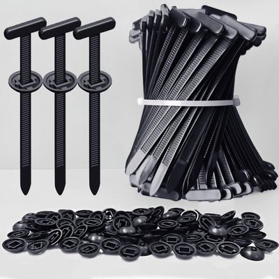 2026 Upgraded Nylon Universal Cable Tie Buckle, Heavy Duty Self-Locking Rivet Zip Ties, Multifunctional Cable Tie Buckle for Car Daily Repair, Home, Office, Garden, Workshop(100Pcs)