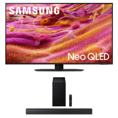 SAMSUNG QN50QN90FAFXZA 50 Inch Neo QLED 4K QN90F Vision AI Smart TV with a HW-B630F B-Series Soundbar 3.1 Ch and Subwoofer with Dolby Audio (2025)