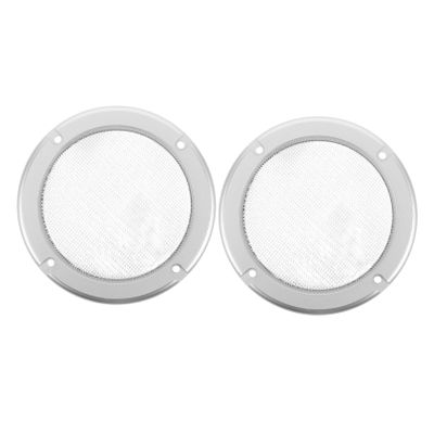 Abaodam 2pcs Speaker Grill Covers Durable Metal Mesh Protectors for Home Car Audio Stylish Ring with Mesh Design Easy Installation Reliable Protection