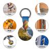 Compatible with Air Tag Keychain Holder,Hawaii Hot Air Balloonprinted Silicone for AirTags Cases for Apple for AirTag GPS Item Finders Accessories 2Pack view 3