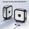 Mac mini M4 / M4 Pro Docking Station, 5 in 1 Mac mini M4 Dock with Silicone Protective Case, 3X USB-A 3.0 (5Gbps) Ports, SD/TF Card Reader - Black view 2