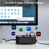 Mac mini M4 / M4 Pro Docking Station, 5 in 1 Mac mini M4 Dock with Silicone Protective Case, 3X USB-A 3.0 (5Gbps) Ports, SD/TF Card Reader - Black view 3