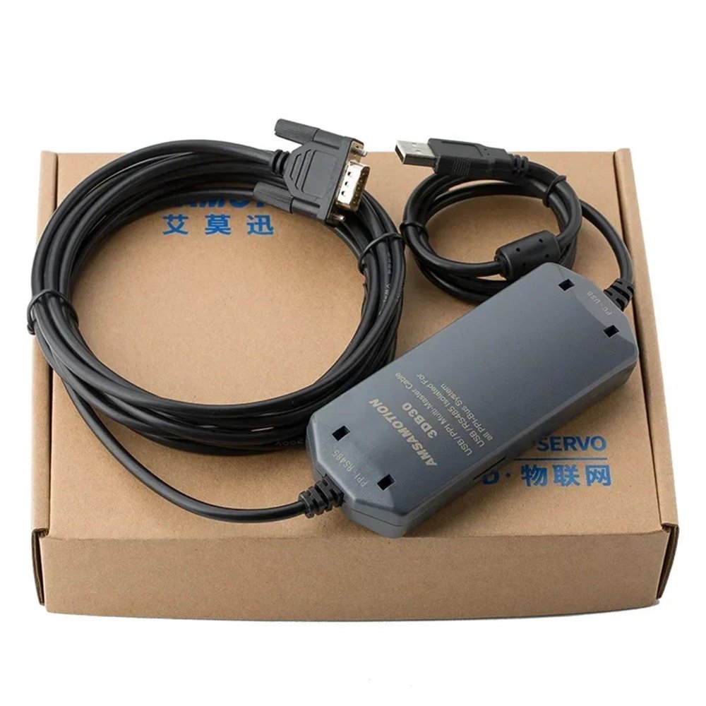 ATUUKOPC S7-200 PLC Programming Cable Industry Grade 3DB30 USB PPI Support Smart ST SR 700/1000 TP177A HMI Touch Panel(Economic Version)