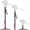 IFOOTAGE Monopod Cobra 3 C180F, 71" Professional Carbon Fiber Monopod for Cameras, Max Load 17.64 lbs, New and Good Item with Defective Box view 1