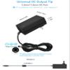 12V DC Power Supply 2A Universal AC Adapter, 100-240 50/60Hz to 12 Volts 2Amp Transformer, DC 12V 10FT Power Adapter Cord,5.5mm x 2.5mm Barrel Plug for DC12V Light Security CCTV Camera 10FT view 3