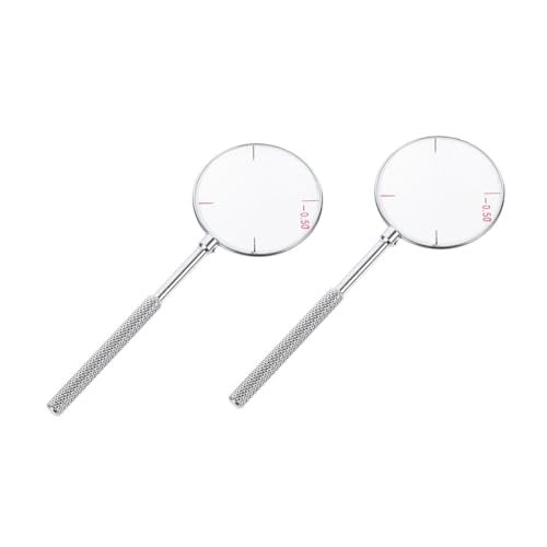 Homoyoyo 2Pcs Portable Cross Cylinder Lens Optical Tools for Precise Eyeglass Measurements Lightweight Eyeglass Accessory for Convenient Optometry Use