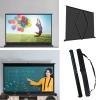 30" , 40" , 50" Projector Screen,Video Desktop Projection Screen, Tabletop Projector Screen For Home Theater Meeting Room, School Indoor Outdoor Portable Floor Standing Manual Projection Screens(4:3,4 view 4