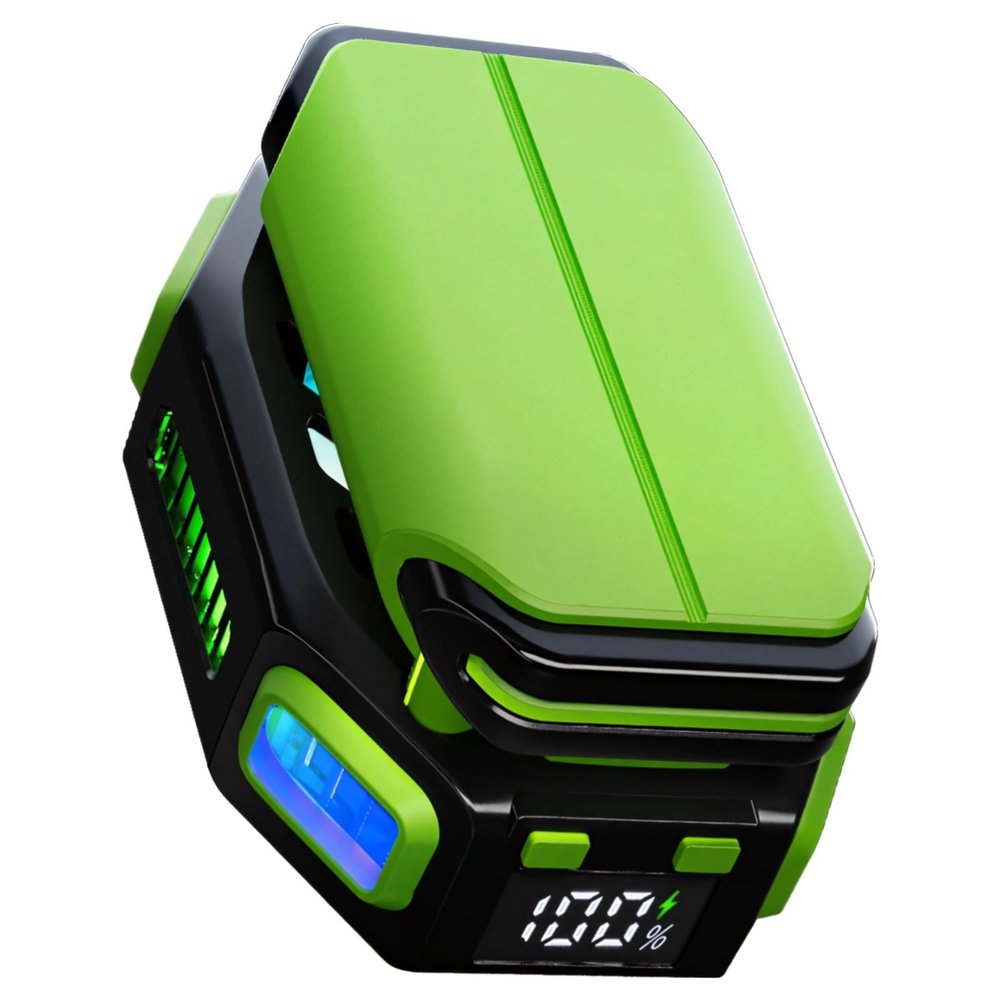 7-Blade RGB Led Magnetic Phone Cooling Fan, 5000Rpm Semiconductor Technology, Type-C Supported