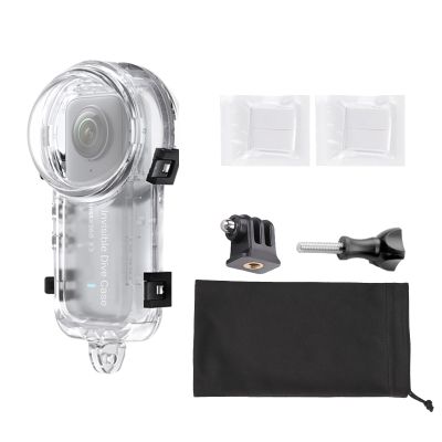 Insta 360 X5 Invisible Dive Case, Waterproof Up to 60m (197ft) Splash Prevention Housing, Underwater Dive Protective Shell for Insta360 X5 with Bracket Accessories