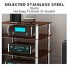 Light Gray CD Rack & DVD Shelf - Space-Saving Media Stand for Game Consoles & Audio Equipment - Easy Assembly Corner Cabinet for Living Room & Bedroom view 4