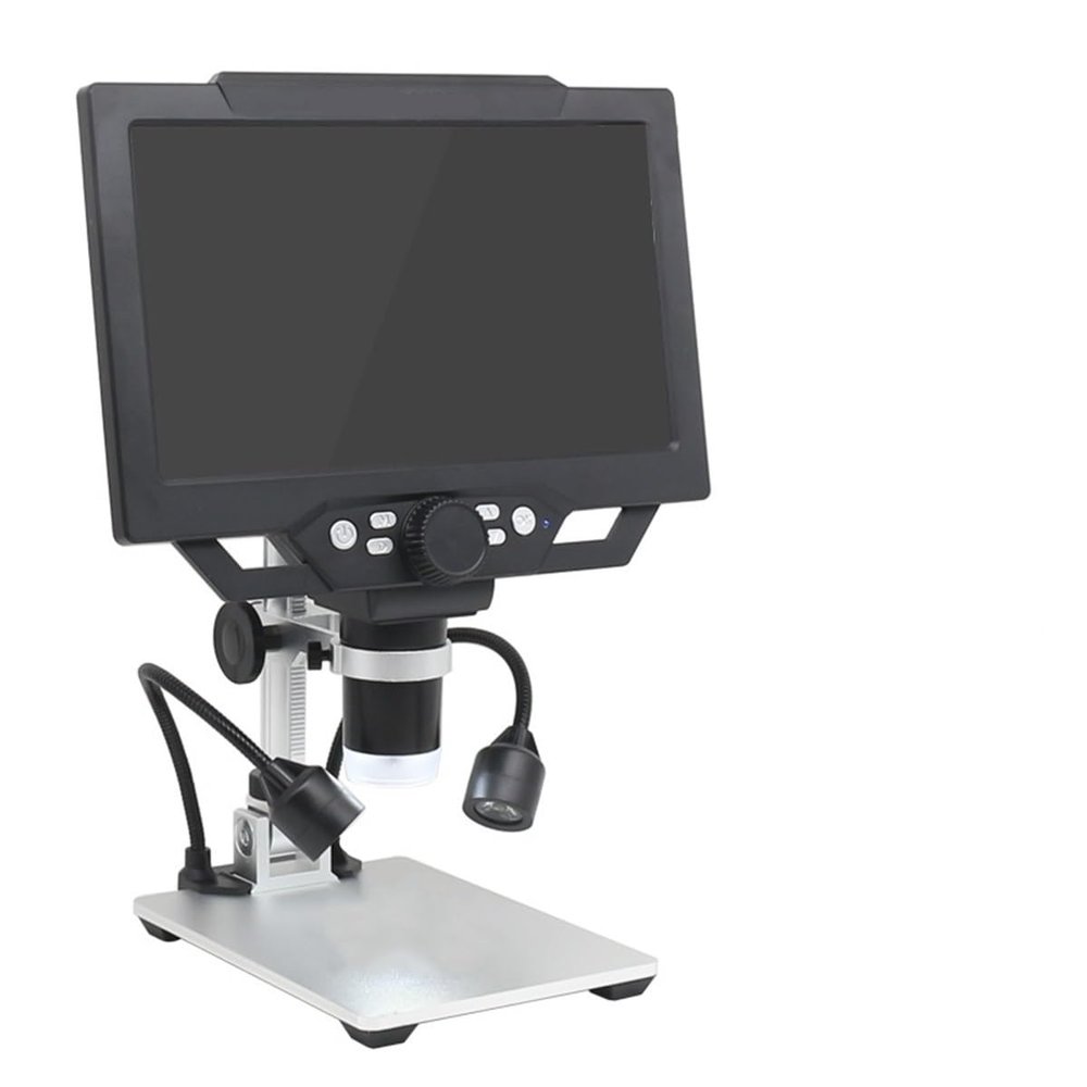 JOEBO Microscope Kit 9-Inch HD Digital Microscope for Magnification 1600X Digital Electronic Microscope with LED Light Microscope Lens Adapters(Power Supply)