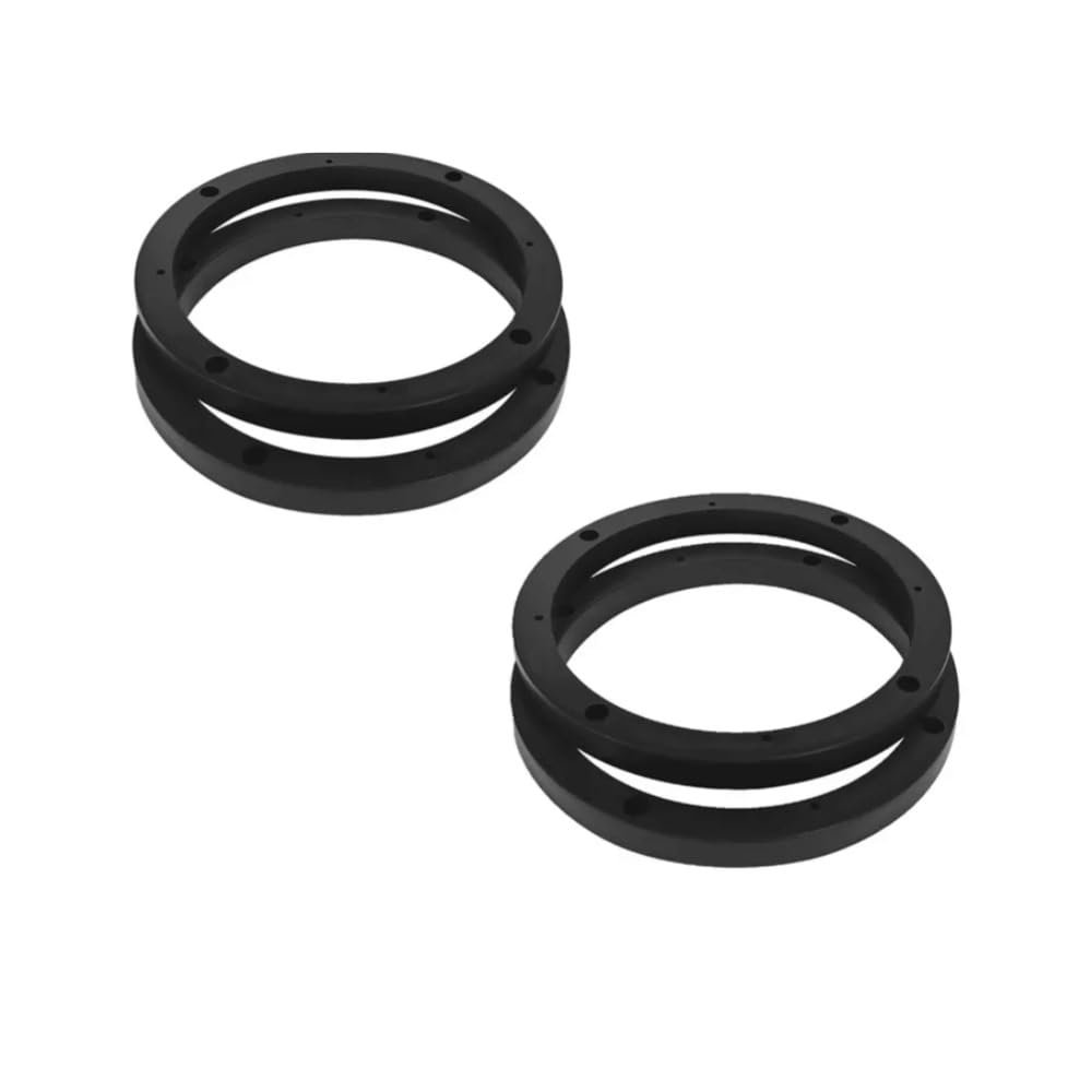 2 Pairs 6.5" Speaker Spacer Rings with Auto Setup & Depth Extension, Stereo Speaker Spacer Adaptor Ring for Auto Car, Custom Mounting Adapter Subwoofer