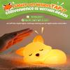 Cute Fox Night Light, Animal Lamp, Food Grade Silicone, Rechargeable, 2 Level Dimmable, Squishy Nursery Nightlight for Desk Decor, Funny Gifts Stuff for Boys Girls Baby, White Elephant Gifts view 2