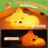 Cute Fox Night Light, Animal Lamp, Food Grade Silicone, Rechargeable, 2 Level Dimmable, Squishy Nursery Nightlight for Desk Decor, Funny Gifts Stuff for Boys Girls Baby, White Elephant Gifts view 3