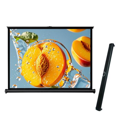 Portable Desktop Projection Screen,Portable Projector ScreenMobile Projection Screen, Lightweight Carry Durable Easy Pull Out System For Schools Meeting Conference Indoor Outdoor Use(16:9,30")