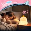 Cute Hippo Night Light, Animal Lamp, Food Grade Silicone, Rechargeable, 2 Level Dimmable, Squishy Nursery Nightlight for Desk Decor, Funny Gifts Stuff for Boys Girls Baby, White Elephant Gifts view 4