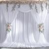 10x15 FT White Backdrop Curtain for Parties Wrinkle Free Photo Backdrop Curtains Polyester Wedding Back Drop Cloth Background for Birthday Photography Portraits Pet Photoshoot Prom Decoration view 1