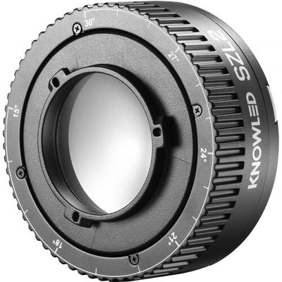 Godox SZL2 Zoom Lens for Godox RS60R RS60BI MS60R MS60Bi, Attaches to The Front of The Light, to Project Beam Angles of Bbetween 15 and 30 to Give More Flexibility with The Lighting
