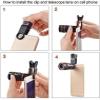 Telescope High Power Binoculars Mobile Phone Camera Lens 12X Zoom Telephoto Lens External Telescope with Clip Compatible Smartphone - for Indoor/Outdoor view 2