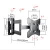 ADBWEKKF P40-L Full Motion 35kg 30inch 32inch 37inch Retractable Swivel LCD Plasma Tv Mount LCD Wall Bracket Led Stand Holder(P40-L with Adaptor) view 3