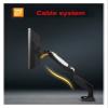 ADBWEKKF 22-32" F85A with 2 USB3 360 Rotate Mechanical Spring LCD Desktop Mount Tv Table Monitor Screen Desk Support Holder Bracket view 2