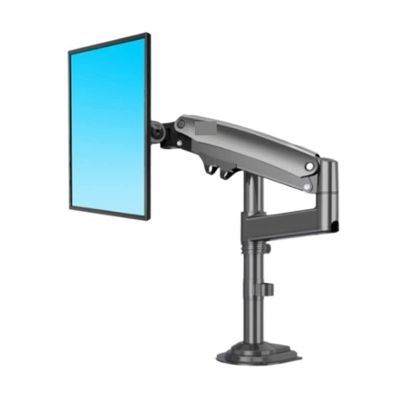 ADBWEKKF H100 22-35" Monitor Holder Arm Gas Spring Full Motion LCD TV Mount 2-12kg Dual Arm Clamp Bracket(80-120mm Grommet)
