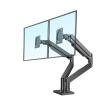 ADBWEKKF G32 Aluminum Alloy 22"-32" Dual LCD LED Monitor Mount Gas Spring Arm Full Motion Monitor Holder Support Load 3-15 Kgs Each(with 200X100) view 2
