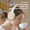 OYEALEX Active Noise Cancelling Headphones,Over Ear Bluetooth Headphones with Microphone Deep Bass Wired/Wireless Headset Foldable Comfortable for Adult Home Office Travel(OYA8-Beige) view 3