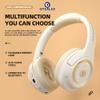 OYEALEX Active Noise Cancelling Headphones,Over Ear Bluetooth Headphones with Microphone Deep Bass Wired/Wireless Headset Foldable Comfortable for Adult Home Office Travel(OYA8-Beige) view 4
