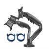 ADBWEKKF F160 10-17.3" Laptop Mount 360 Rotate 10-27" Air Press Full Motion Gas Strut LCD Tv Table Screen Stand Monitor(Version 1 with Cable) view 1