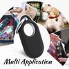 BlingKingdom Samsung Galaxy Smart Tag 2 Case SmartTag2 Cover Silicone SmartTag2 Holder with Keychain for Pet Collar Key Bag Luggage (Black) view 3