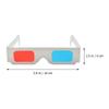 LALAFINA 50pcs Paper 3D Glasses Universal 3D Anaglyph Glasses for Movies, Folded in Protective Sleeve view 2