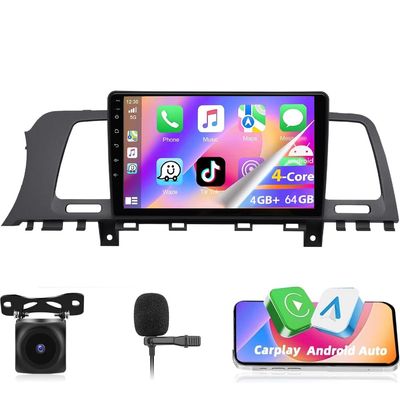 Surakey Car Stereo for Nissan Murano Z51 2008-2014 Upgrade Radio, 4GB+64GB Android 13 for Carplay 9 inch HD Touch Screen with Android Auto, 4 Core, AHD Backup Camera Mirror Link GPS WiFi FM RDS