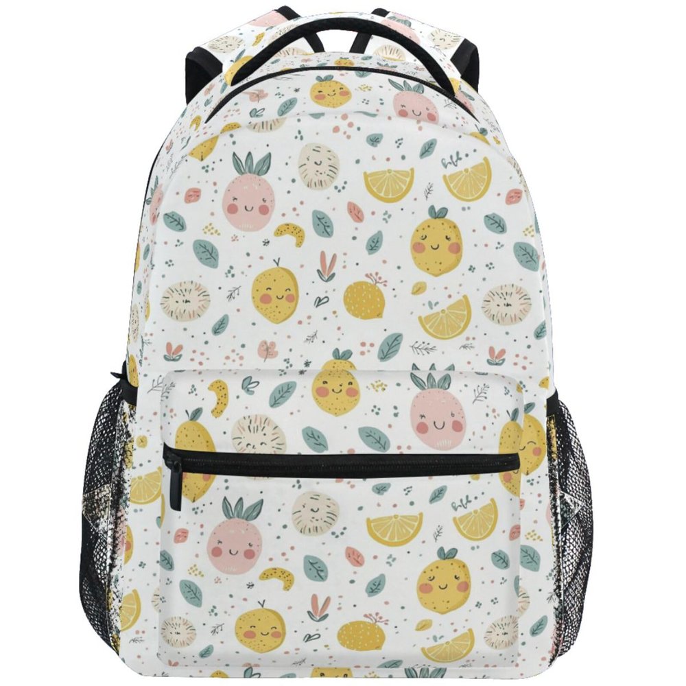 ZZKKO Lemon Cute School Backpacks Book Bag for Boys Girls Travel Hiking Camping Daypack Work Laptop Backpack
