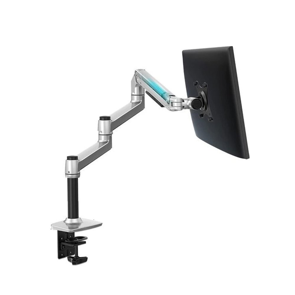 ADBWEKKF DL-8013II Load 3-11kg 17-38" LCD Screen Desktop Monitor Stand Full Motion Mechanical Spring Arm Aluminum Monitor Bracket(170MM Silver)