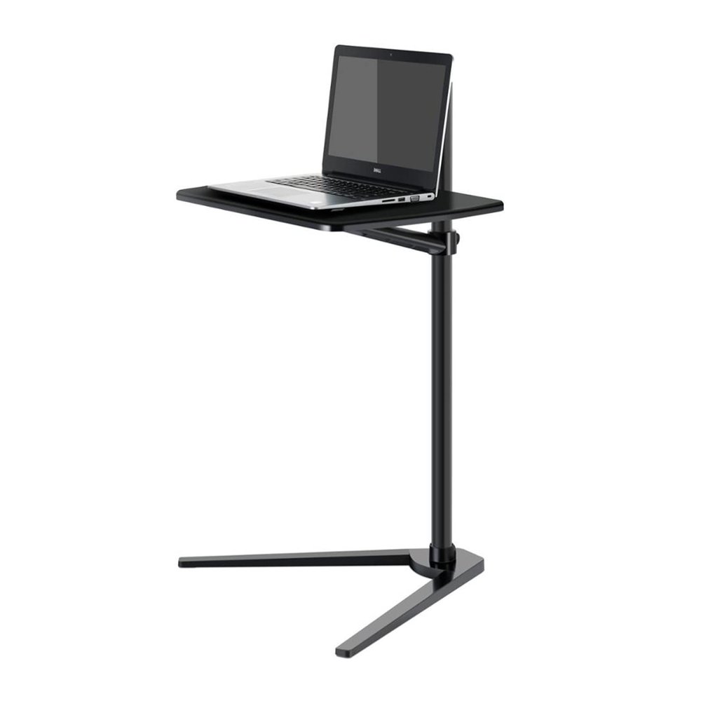 ADBWEKKF UP-8T Multifunction 3in1 Computer Floor Stand for All Laptop/Tablet PC/Smartphone Holder Height/Angle Adjustable with Mouse Tray(UP-8T-BLACK)