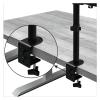 ADBWEKKF Monitor Desk Mount Fully Adjust Stand with Extra Laptop Tray for Laptop Notebook Up to 17" and Screen Up to 32" M076(M074) view 3