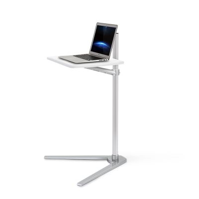 ADBWEKKF UP-8T Multifunction 3in1 Computer Floor Stand for All Laptop/Tablet PC/Smartphone Holder Height/Angle Adjustable with Mouse Tray(UP-8T-WHITE)