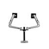ADBWEKKF DL-8012II-D Aluminum Clamp 17-38" Double LCD Monitor Bracket Table Holder Mechanical Spring Arm Notebook 2 Arms 3-11KG(3-11kg 170mm Black) view 2