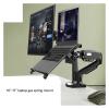 ADBWEKKF F160 10-17.3" Laptop Mount 360 Rotate 10-27" Air Press Full Motion Gas Strut LCD Tv Table Screen Stand Monitor(Version 2) view 4
