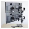 ADBWEKKF Aluminum Alloy Desktop Stand 4 Screen Monitor Holder Full Motion TV Mount Bracket view 3