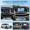 Naifay Android Car Stereo for Toyota Highlander 2014-2019, 2+32G 10.1inch IPS Touch Screen for Highlander Radio with Carplay Android Auto Bluetooth GPS WiFi SWC Camera + Can Bus view 2