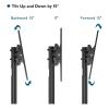 ADBWEKKF 32-70 Inch LCD LED Plasma TV Mount Floor Stand TV Carts Trolley with DVD Holder view 2