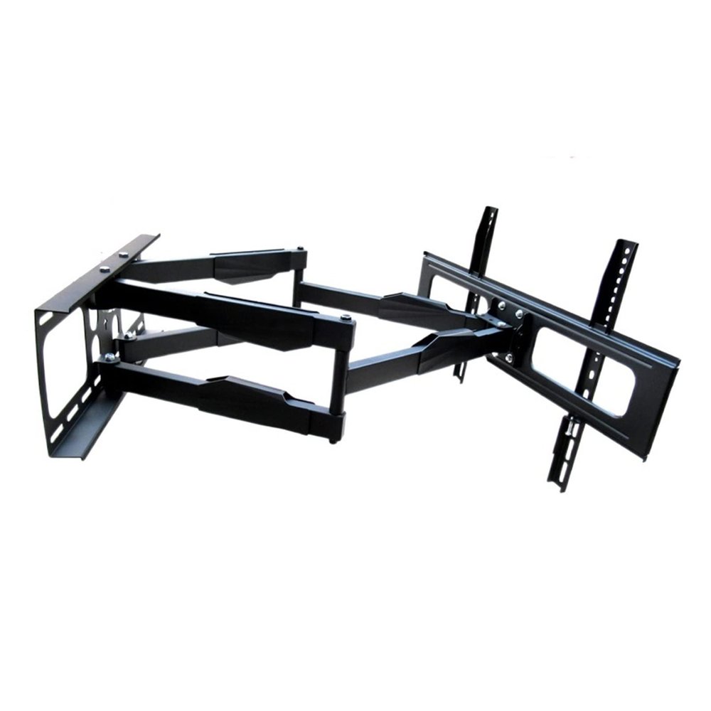 ADBWEKKF DL-D-A64L 60kg 70" 65" 600x400 Retractable Heavy Duty Swing Double Arm LCD Bracket Swing Tv Wall Mount