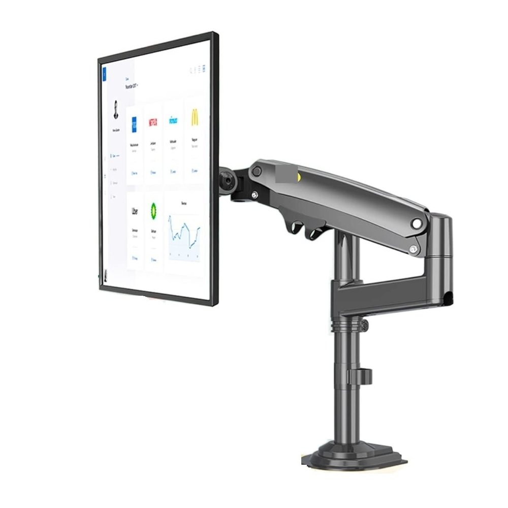 ADBWEKKF H100 22-35" Monitor Holder Arm Gas Spring Full Motion LCD TV Mount 2-12kg Dual Arm Clamp Bracket(H100)