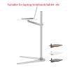 ADBWEKKF UP-8T Multifunction 3in1 Computer Floor Stand for All Laptop/Tablet PC/Smartphone Holder Height/Angle Adjustable with Mouse Tray(UP-8T-WOOD) view 2