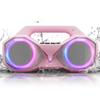 Bluetooth Speaker 80W(Peak)Loud with Bass, 20H Playtime, IPX7 Waterproof, RGB Lights, TWS, Large Portable Wireless Speakers for Outdoor, Home, Party, Pool, Beach, Tailgating, Gym, Work, Gifts (Pink) view 1